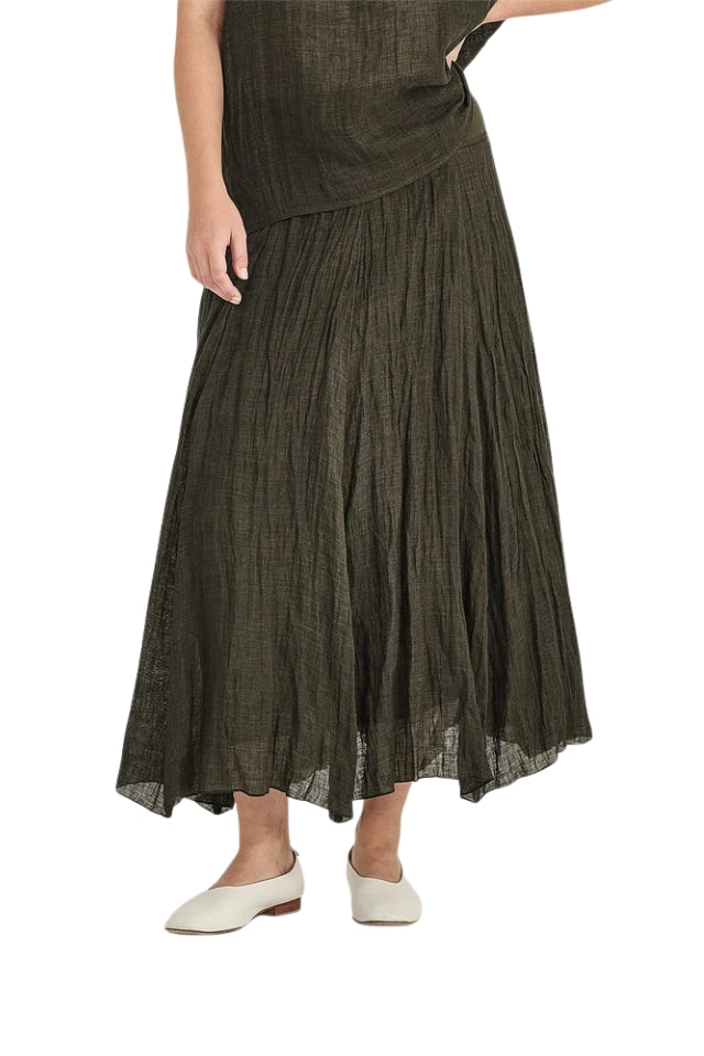 Fabian Gauze Skirt - Khaki
