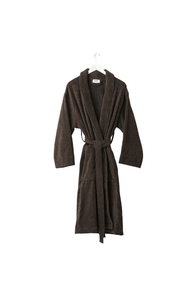 Velour Cotton Robe - Cocoa