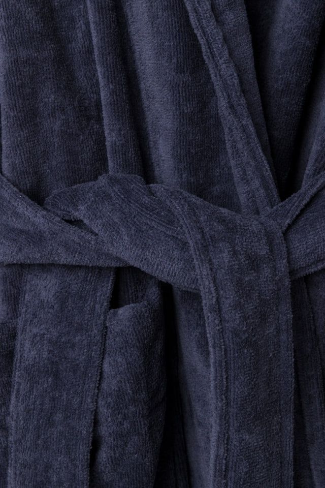 Velour Cotton Robe - Night