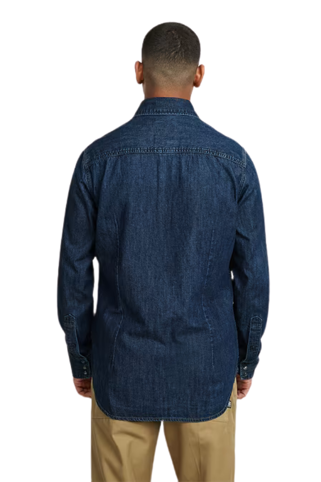 Dakota Slim Shirt - Worn In Deep Sea