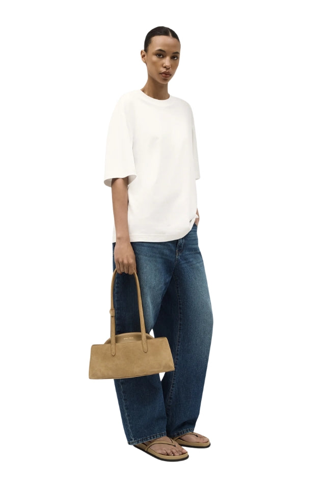 Mini Vault Tote - Oat Suede