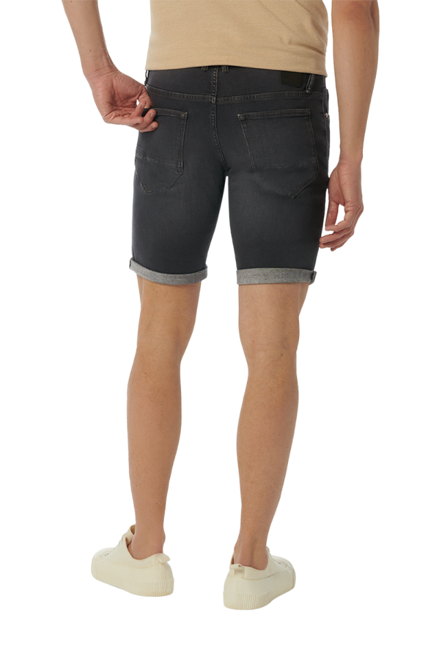 Denim Shorts - Black Denim