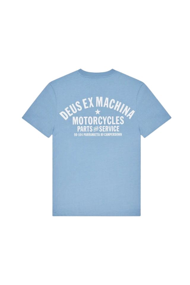 Camperdown Address Tee - Glacier Blue