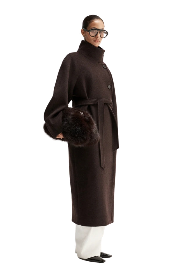 Angelica Coat - Chocolate