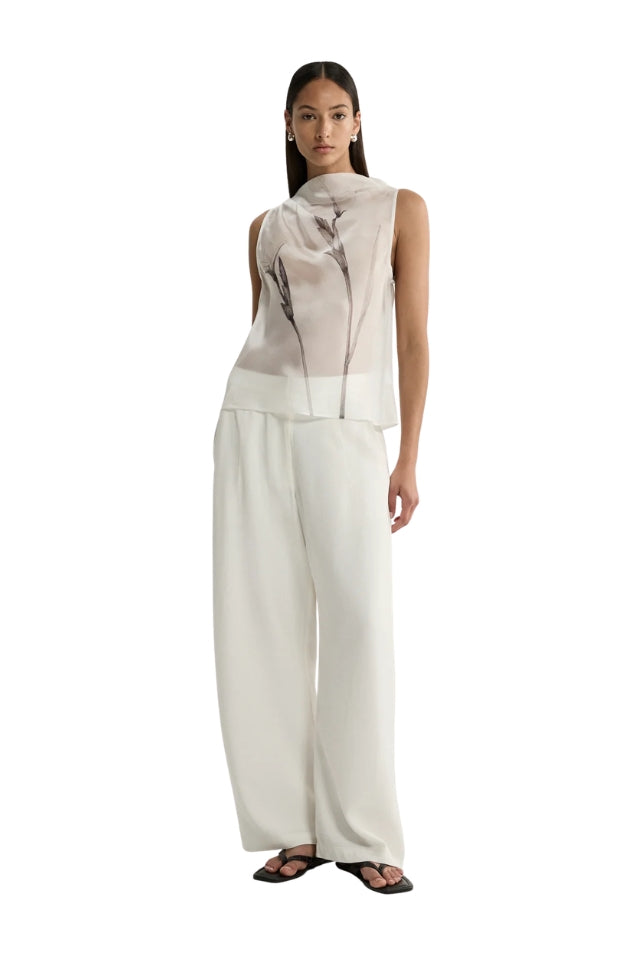 Vesper Top - White Floral
