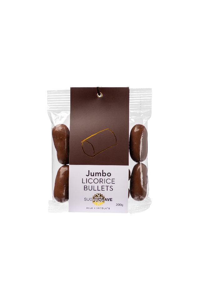 Jumbo Licorice Bullets - Milk Chocolate