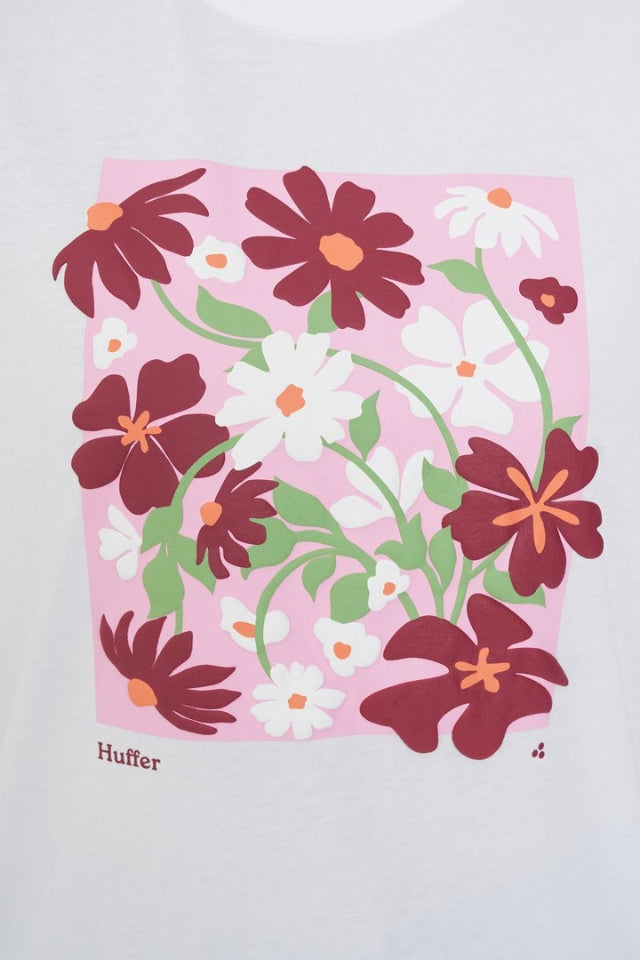 Relax Tee 220/Flower Market - White