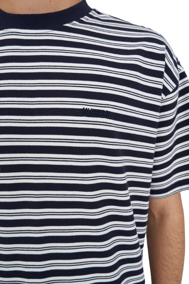 Stripe Block Tee - Navy Chalk