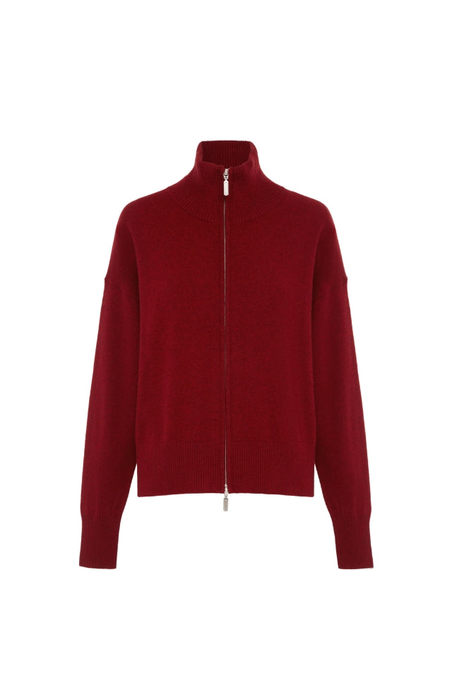 Margot Zip Jacket - Winecask