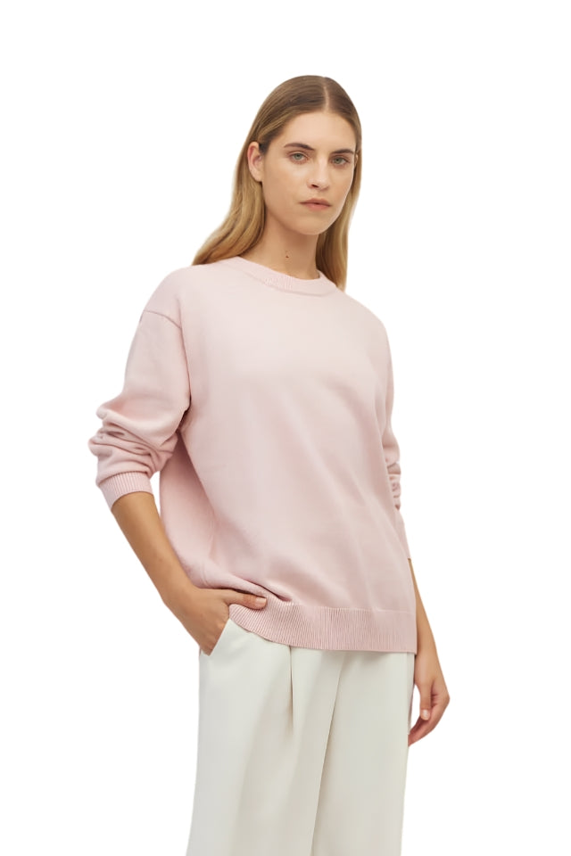 Cotton Sweatshirt - Ballet Pink