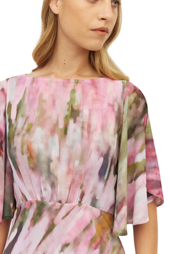 Dahlia Dress - Rose Ripple