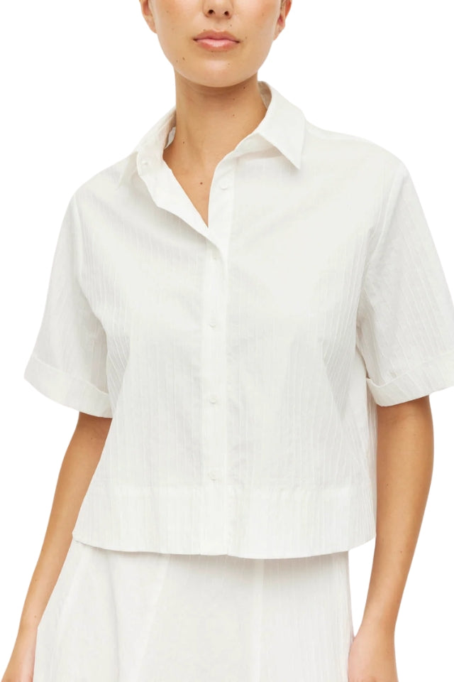 Everly Shirt - White Linear