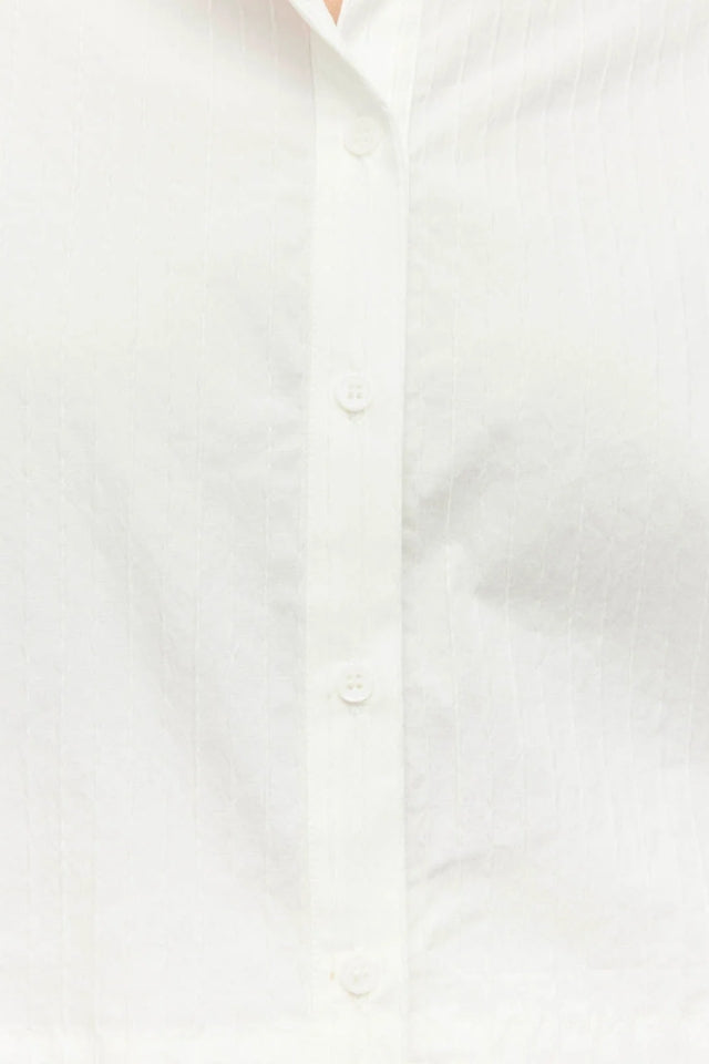 Everly Shirt - White Linear