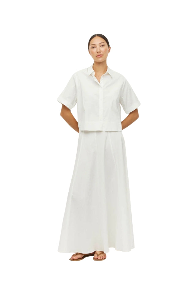 Everly Shirt - White Linear
