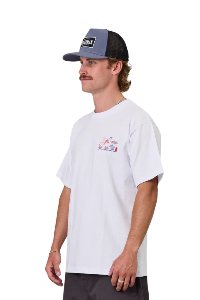 Azza'S Fish N Chips Sea Tee - White