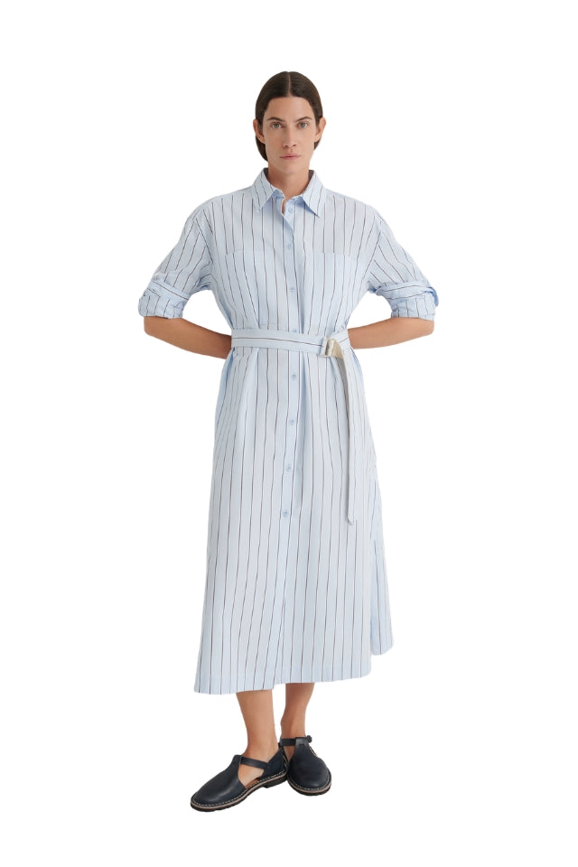 Elementary Dress - Cloud Stripe