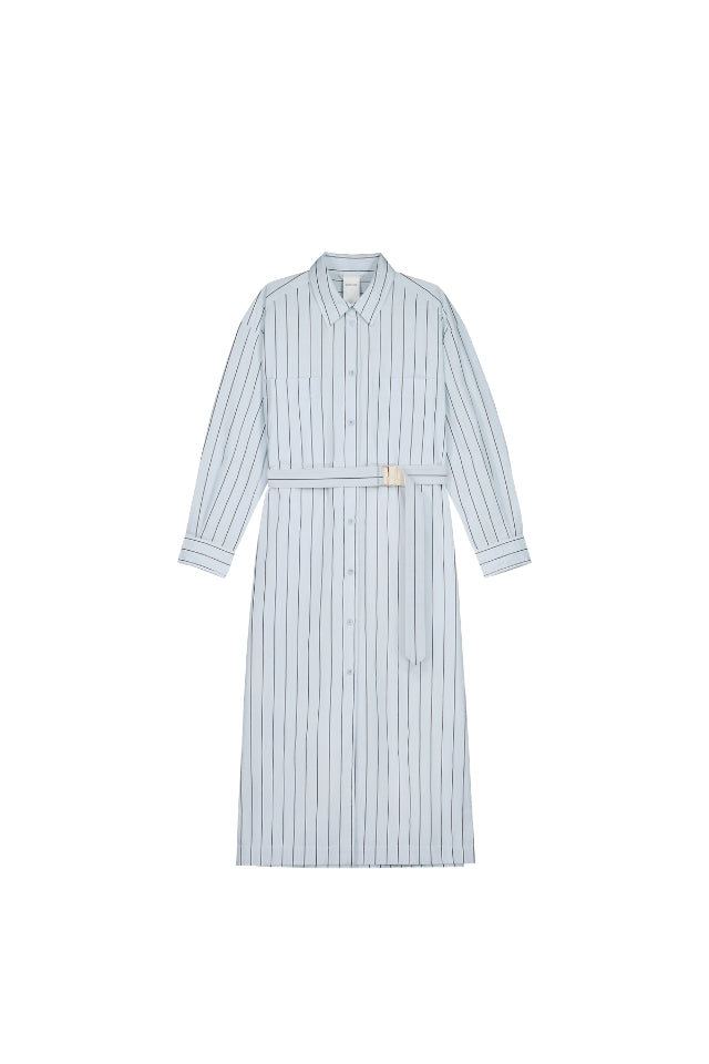 Elementary Dress - Cloud Stripe