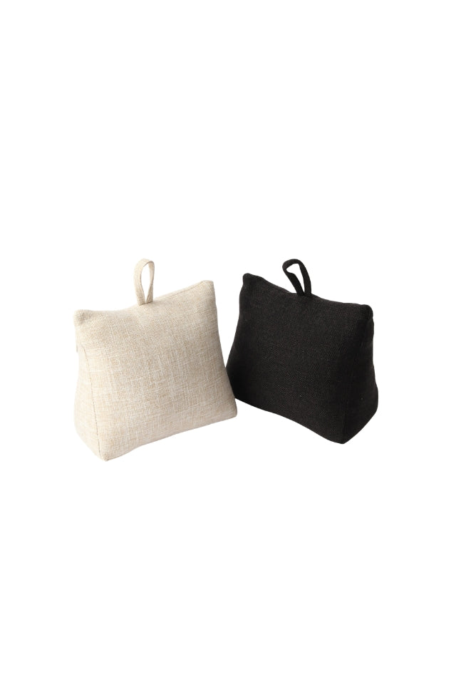 Doorstop Linen Look - Black