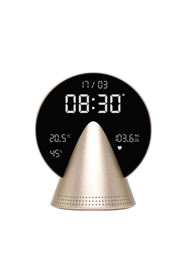 Conic Radio Alarm Bluetooth Speaker - Golden Honey