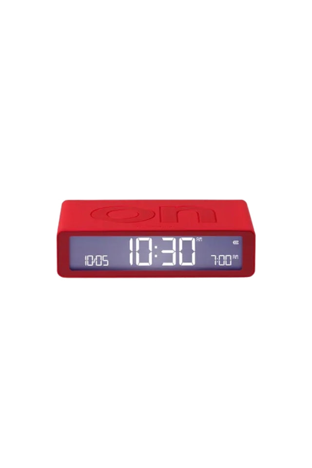 Flip Classic Rubber Clock - Red