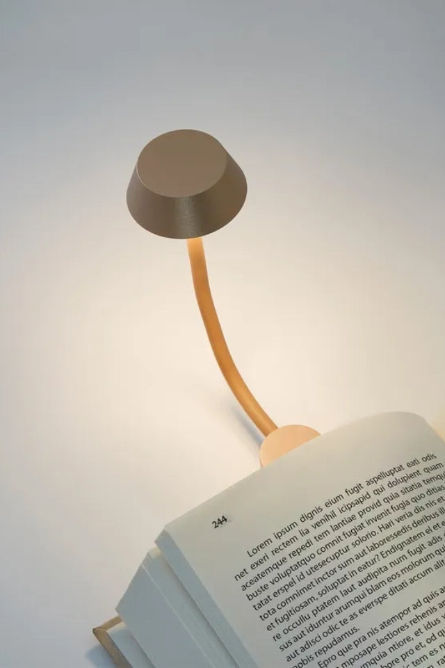 Mimi Clip-On Reading Lamp - Gold