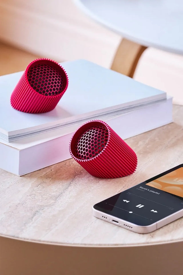Ray Set of Magnetic Bluetooth Speakers - Sanguine Red
