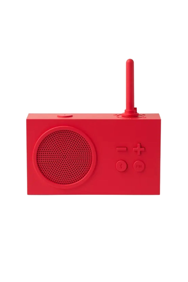 Tykho 3 Bluetooth/FM Radio Speaker - Resin Red