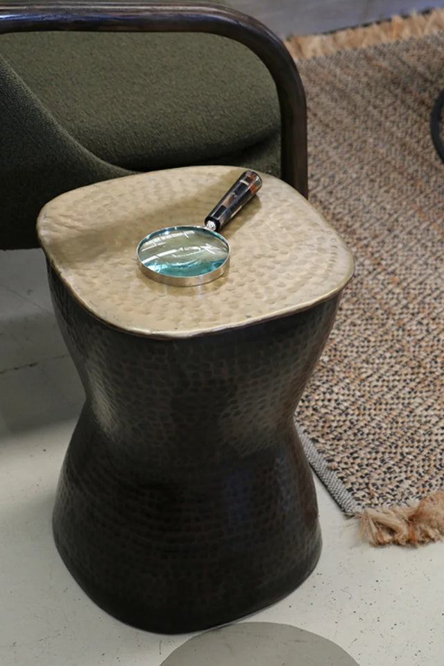 Luxor Stool - Black Antique