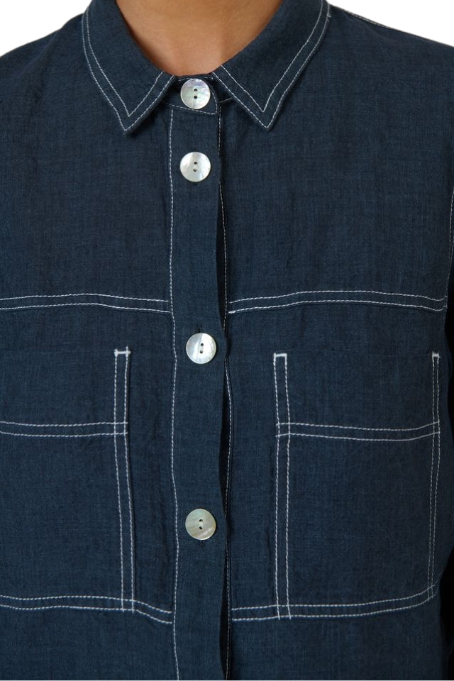 Linen Jacket GA598 - Gunsmoke