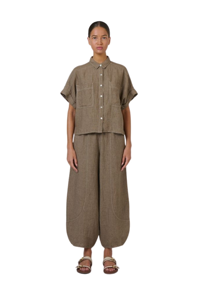Linen Top GA723 - Agate