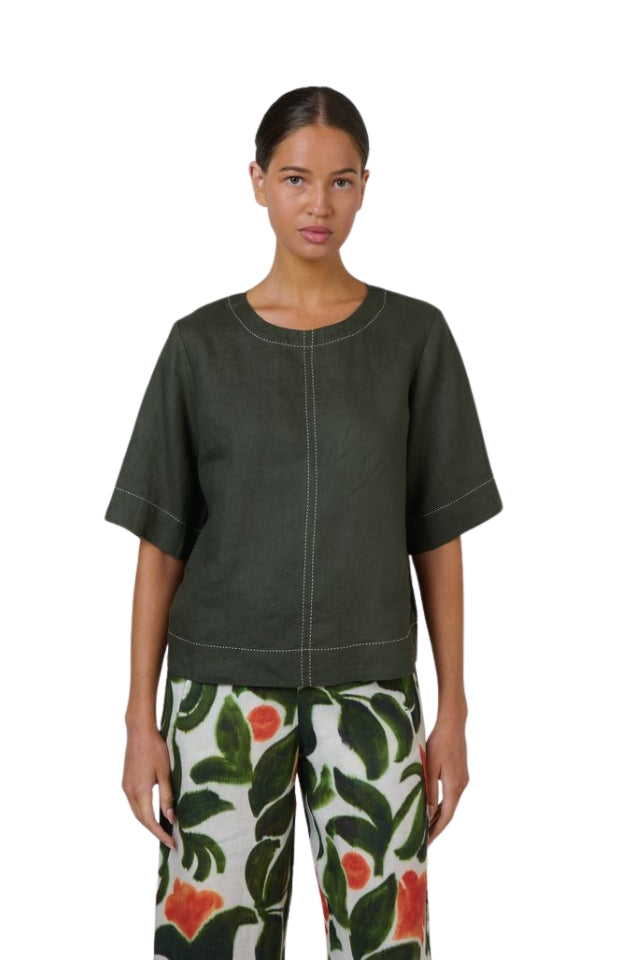 Linen Top GA724A - Topiary