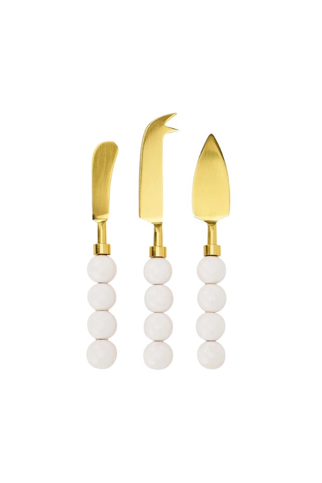 Orb Cheese Knife - Set of 3 - White