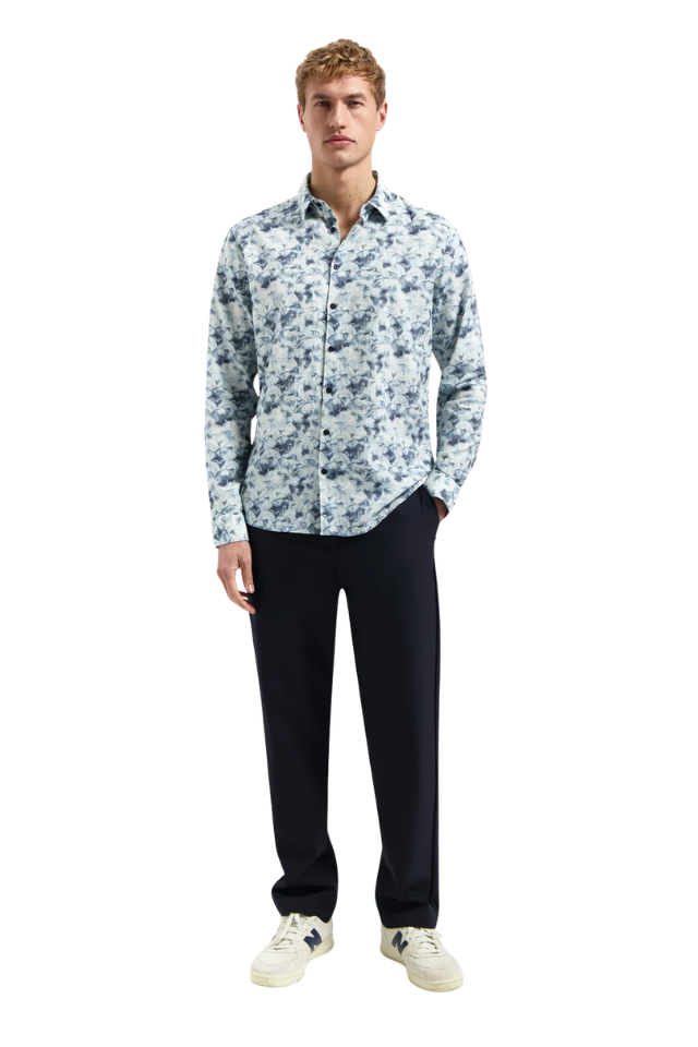 Shirt Allover Printed - Blue