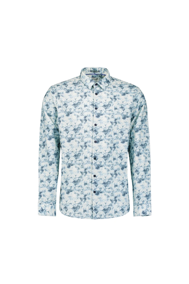 Shirt Allover Printed - Blue