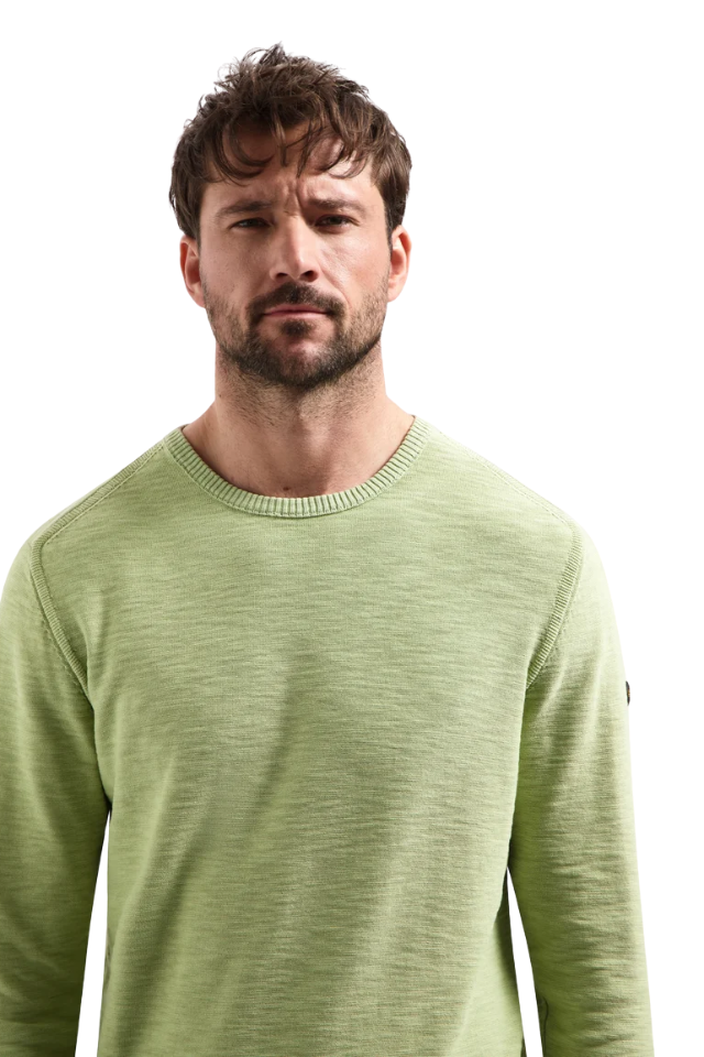 Pullover Crewneck Stone Washed - Green