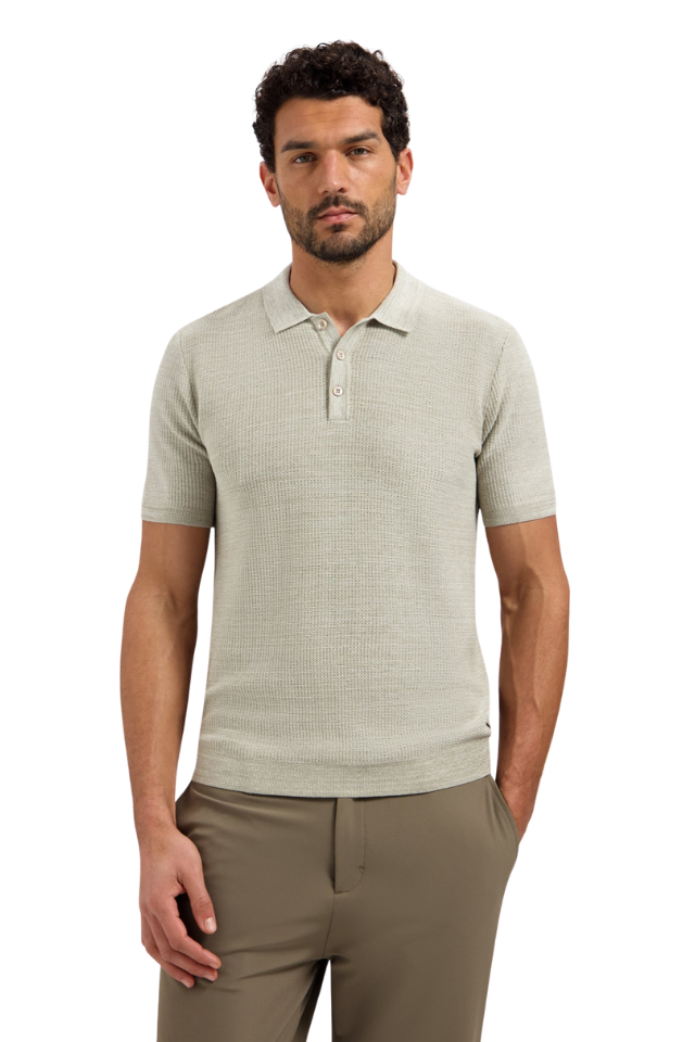 Pullover Short Sleeve Polo - Taupe