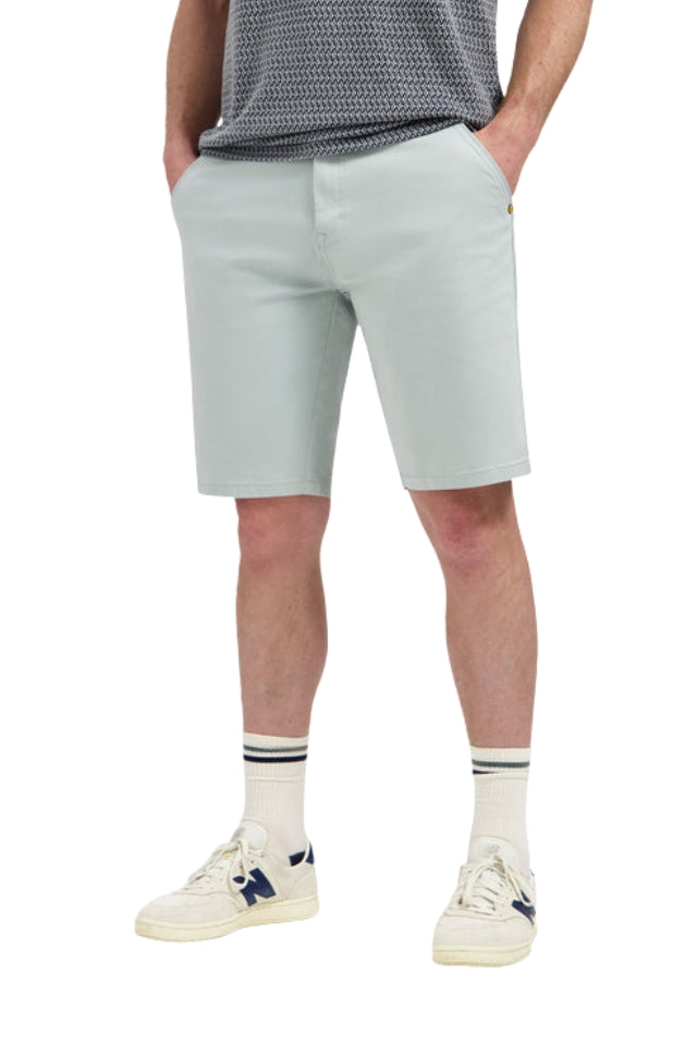 Short Chino Garment Dyed Twill Stretch - Misty Green