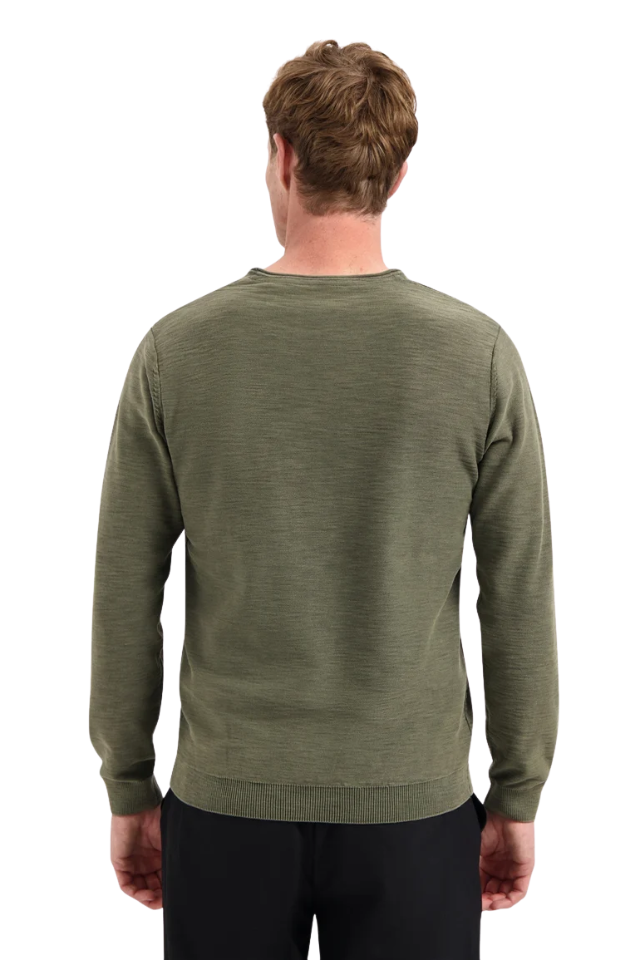 Crew Neck Pullover - Dark Moss
