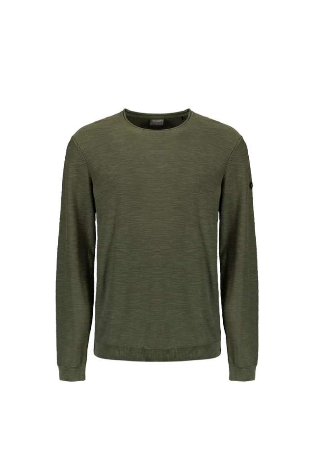 Crew Neck Pullover - Dark Moss