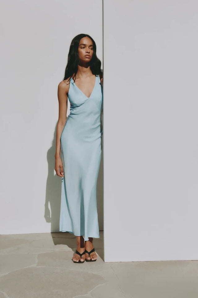 Kira Tencel Dress - Bermuda
