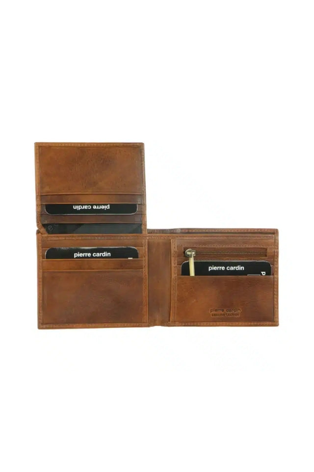 Bi-Fold RFID Protected Wallet - Cognac