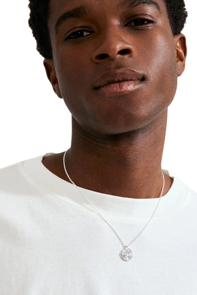 Air Coin Necklace - Silver