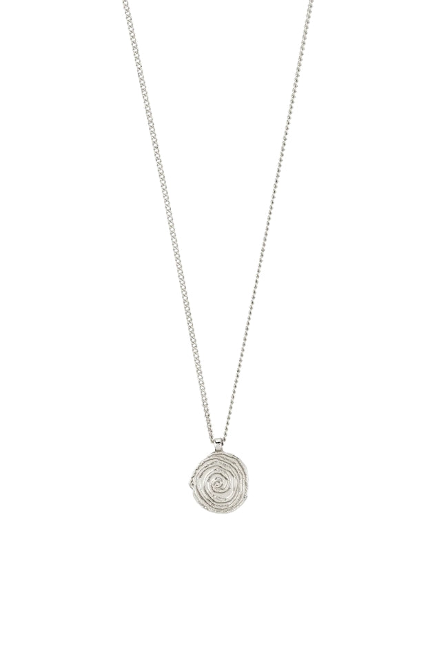 Air Coin Necklace - Silver