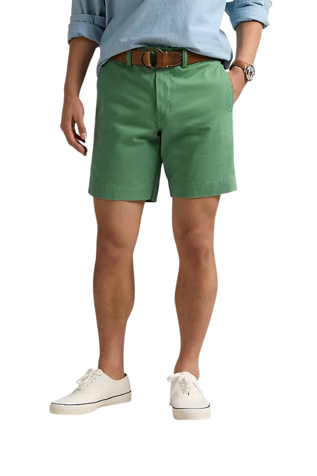 Stretch Straight Fit Chino Short - Seafoam