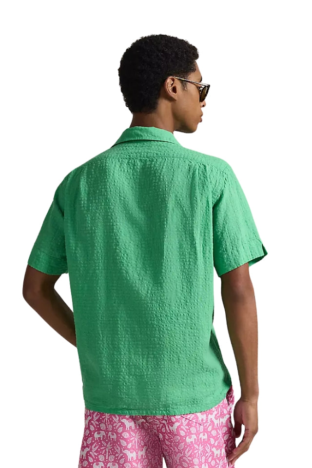 Seersucker Shirt - Plato Green