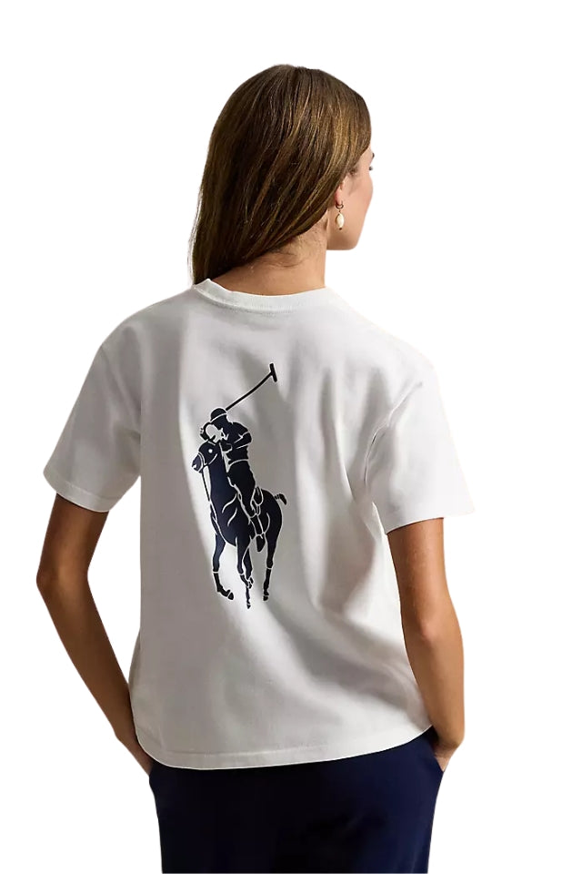 Big Pony Cotton Crewneck Tee - White