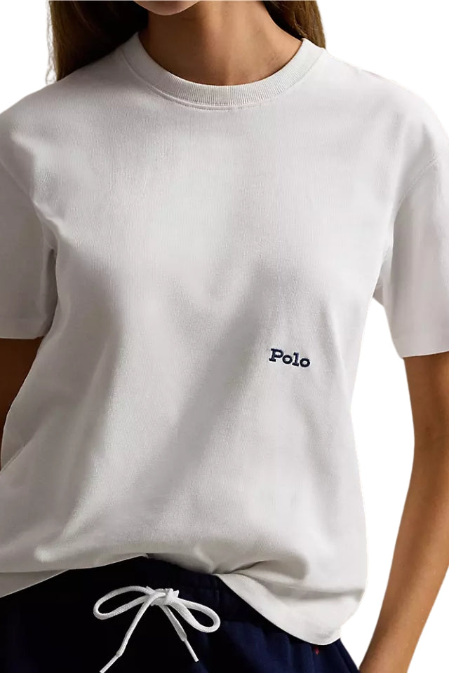 Big Pony Cotton Crewneck Tee - White