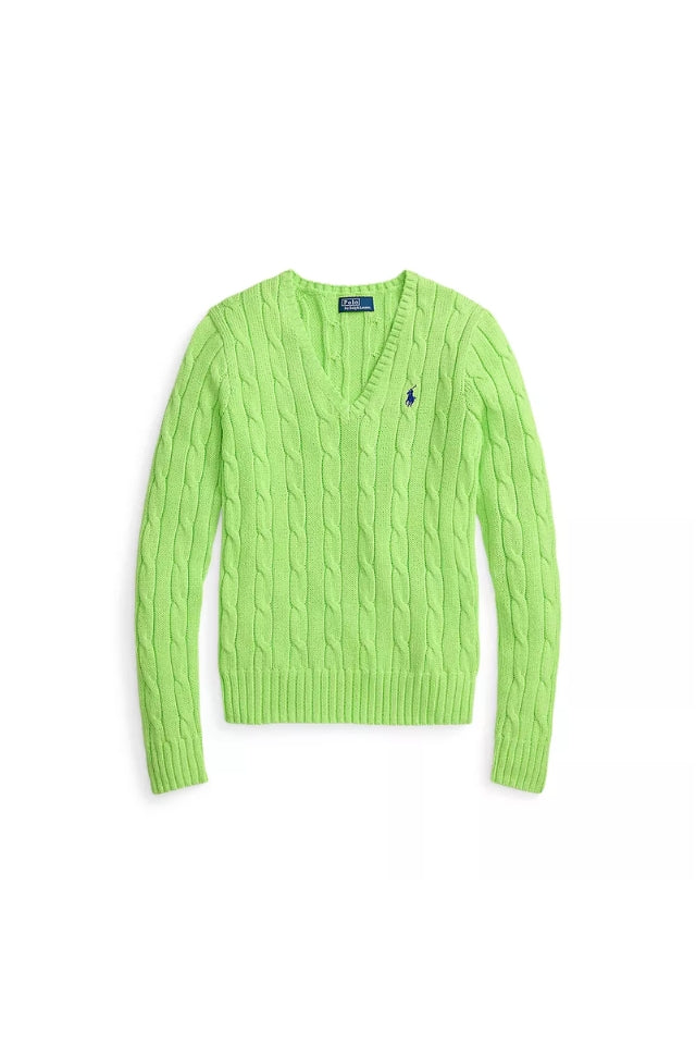 V-Neck Sweater - Bright Leaf