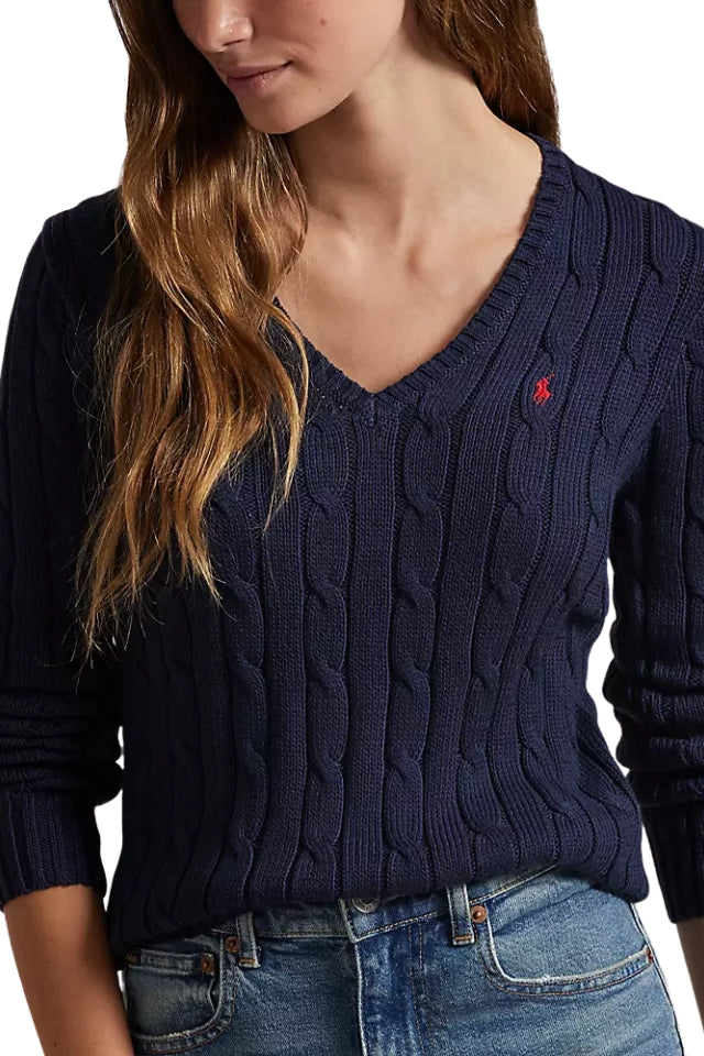 V-Neck Sweater - Hunter Navy