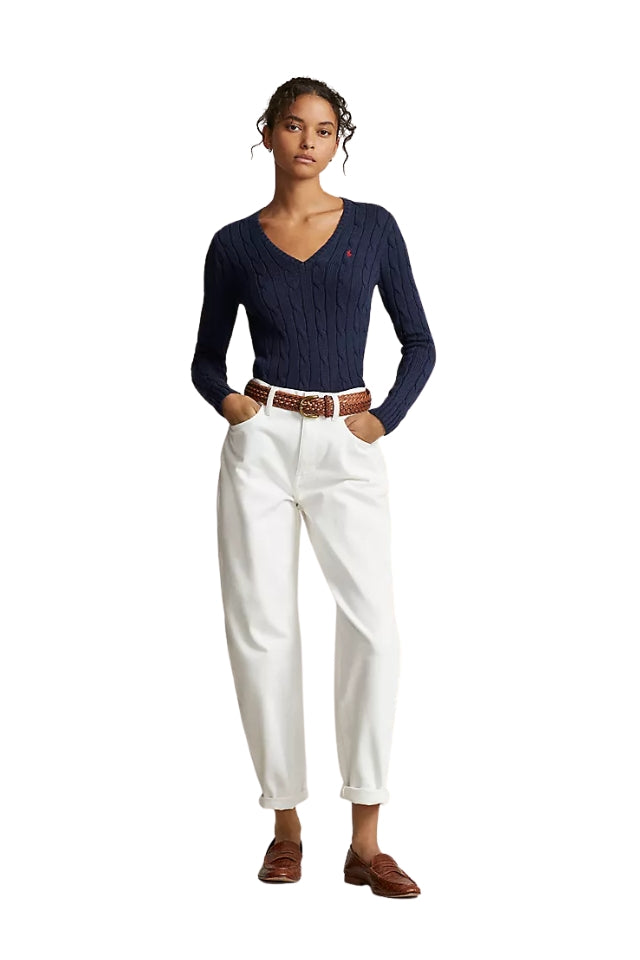 V-Neck Sweater - Hunter Navy